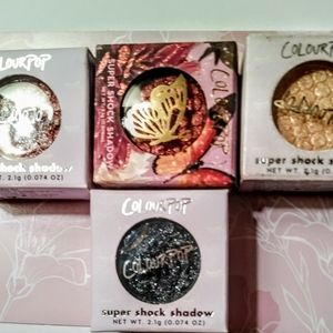 FOUR COLOURPOP SUPER SHOCK EYESHADOWS